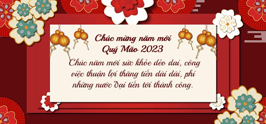 Thiệp chúc mừng năm mới nhiều phong cách.