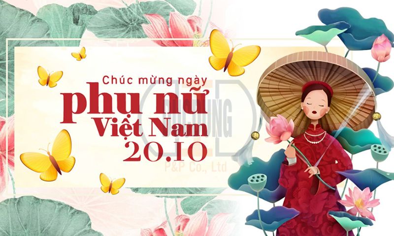 In Đức Dũng nhận thiết kế và in banner 20/10 siêu chất lượng